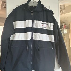 Men’s Dimco apparel Mackinac Island med rain with fleece lining and hood jacket